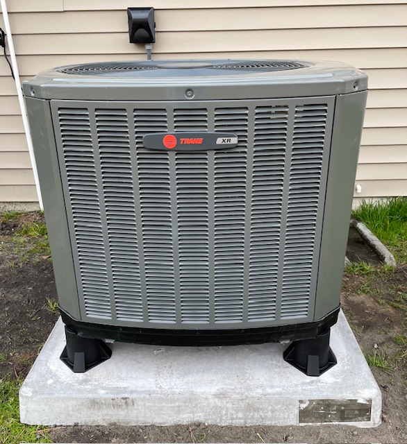Outside HVAC Trane system